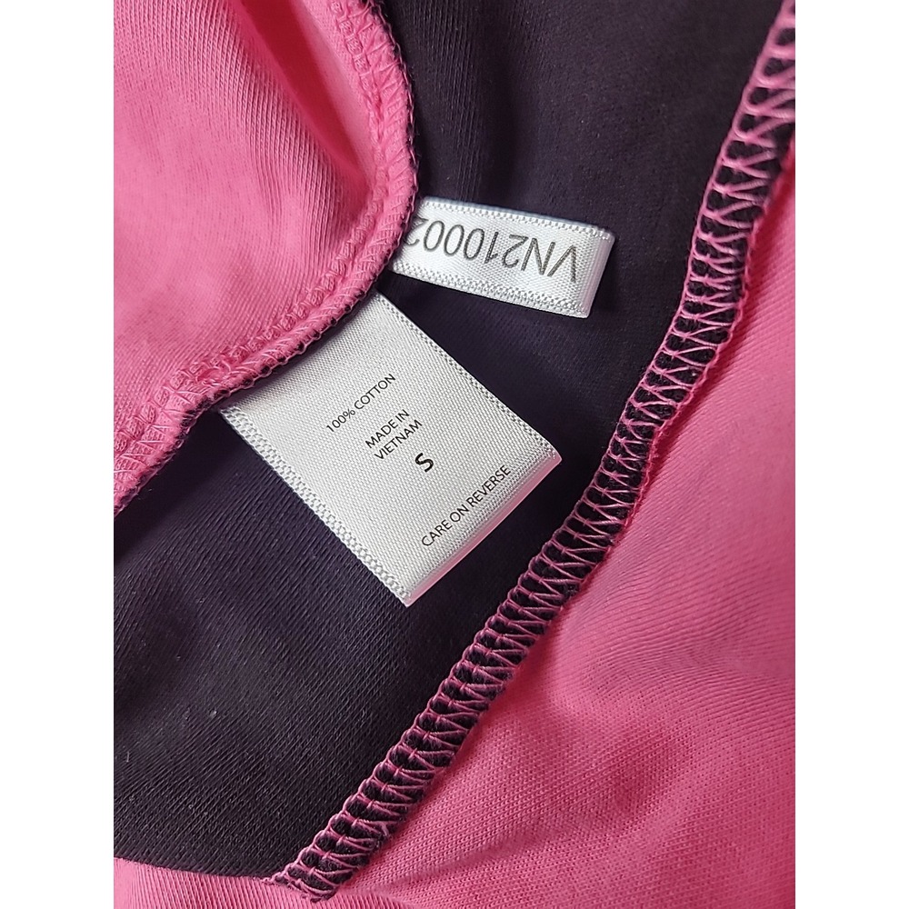 New York And Company Pink & Black Color Block Fit & Flare Womens Small Dress - Picture 13 of 14